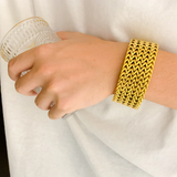 Mesh Link Chain Bracelet Men Polished Dubai Mesh Bracelets Men Jewelry
