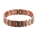 Pure Copper Bracelet with Double Magnets for Arthritis Pain Relief