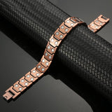 Pure Copper Bracelet with Double Magnets for Arthritis Pain Relief