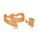 Ethiopian Flowers Bangles for Women Girls African Ethnic Bracelet