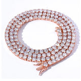 3mm5mm CZ Crystal Tennis Bracelet Iced Out Chain Men's Bracelet Women Wedding