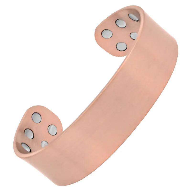Copper Bracelet 3500 Gauss Magnets Heavy Pure Copper Bangle