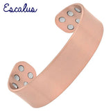 Copper Bracelet 3500 Gauss Magnets Heavy Pure Copper Bangle
