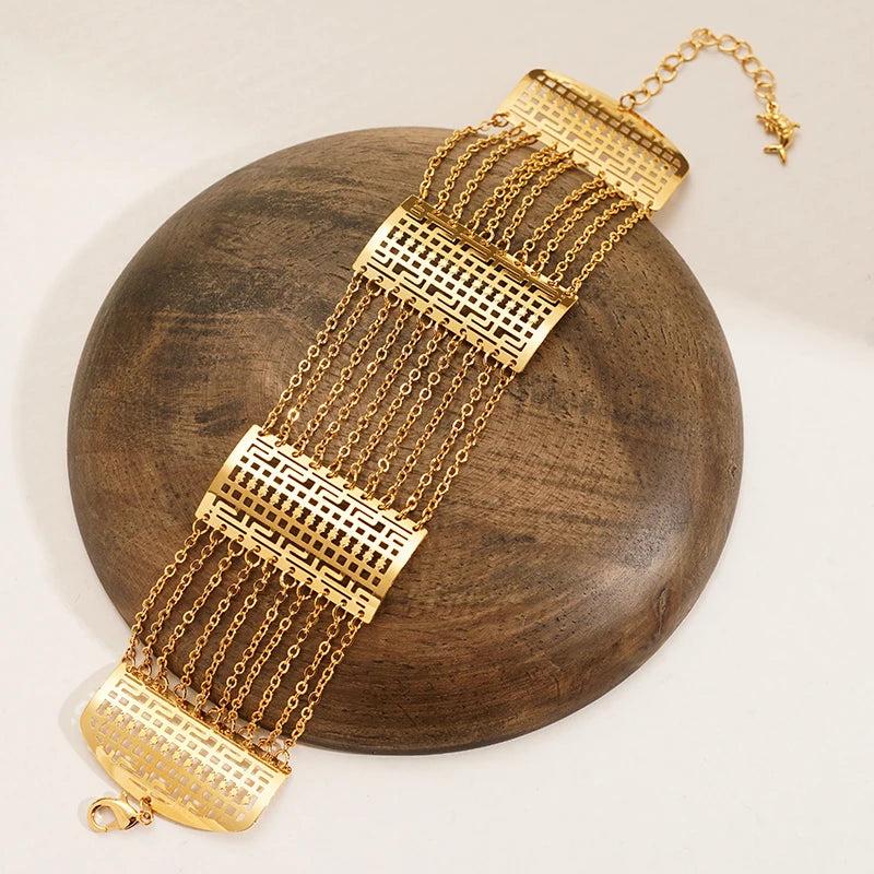 Sparkly Chain Bracelet for Women Hand Bangles Wedding Jewelry