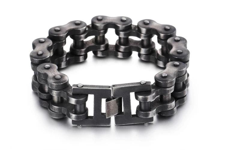 Punk Bicycle Chain Bracelet 316L Stainless Steel Hand Chain