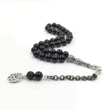 Natural Agate Zircon Rosary Muslim Bracelet Eid Misbaha Islamic Jewelry