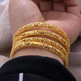 24K Ethiopian Bangles Wedding Bride Bracelets African