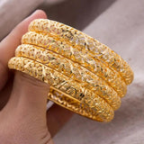 24K Ethiopian Bangles Wedding Bride Bracelets African