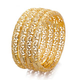 24K Ethiopian Bangles Wedding Bride Bracelets African
