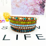 Multicolored King Stone Beaded Bracelet for Women