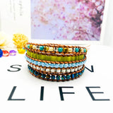 Multicolored King Stone Beaded Bracelet for Women
