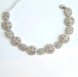 Smile Face Lucky Women Charm Bracelet Gold Chain Adjustable Length