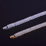 Baguette Bracelet Hip Hop Jewelry Copper Material Men Link