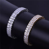 Baguette Bracelet Hip Hop Jewelry Copper Material Men Link