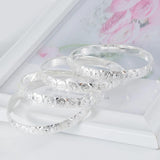 Dubai Silver Bangles High Women Bride Jewelry Ethiopian Indian bangle African
