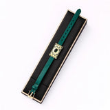 Leather Bracelet Metal Jewelry Couple Holiday Gift