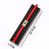 Leather Bracelet Metal Jewelry Couple Holiday Gift