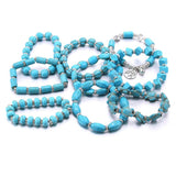 10Pcs Alloy Bracelet Resin Beaded Stretch Women Bracelet Jewelry