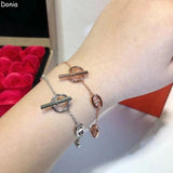 Donia Jewelry Pig Nose Zircon Bracelet Chain