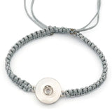 Colorful Rope DIY Snap Bracelet 18cm Adjustable Fit 18mm Snap Buttons