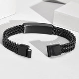 12mm Franco Chain Bracelet, Men's Stainless Steel Jewelry