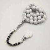 Natural Hololite Stone Tasbih Misbaha 33 66 99 Prayer Beads Arabic Eid