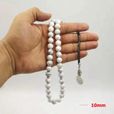 Natural Hololite Stone Tasbih Misbaha 33 66 99 Prayer Beads Arabic Eid