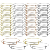 60 Pcs Expandable Bangle Bracelets DIY Jewelry Making