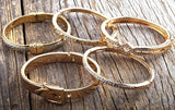 RH 5pc Metal Bracelet Bangle Set For Women Jewelry