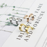 Crystal Bracelet Ring Earring Set Women Gift Love Bangle Jewelry