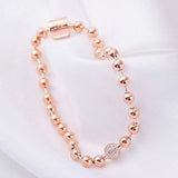 925 Sterling Silver Ball and Pav? Bracelet for Women