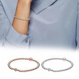 925 Sterling Silver Ball and Pav? Bracelet for Women