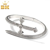 Bling King Sword Cuff Bangle CZ Bracelet Vintage Gift Hiphop Jewelry