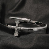 Bling King Sword Cuff Bangle CZ Bracelet Vintage Gift Hiphop Jewelry