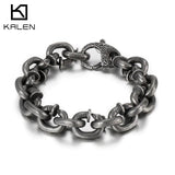 Vintage Lock Chain Men's Stainless Steel Bracelet