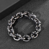 Vintage Lock Chain Men's Stainless Steel Bracelet
