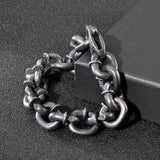 Vintage Lock Chain Men's Stainless Steel Bracelet