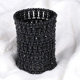 Crystal Stretch Cuff Bracelet Wedding Bridal Jewelry B13