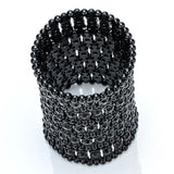 Crystal Stretch Cuff Bracelet Wedding Bridal Jewelry B13