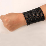Crystal Stretch Cuff Bracelet Wedding Bridal Jewelry B13