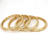 14k Plated Africa Dubai Bangles For Women Girl Rhinestones Jewelry