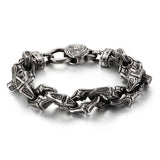 Vintage Bead Bracelet Stainless Steel Bangle