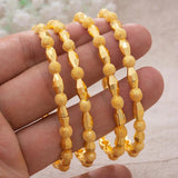 4pcs/lot 24K Dubai Wedding Bangles Ethiopian Bracelets African Jewelry