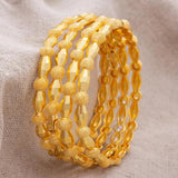 4pcs/lot 24K Dubai Wedding Bangles Ethiopian Bracelets African Jewelry