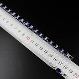 Delicate Hand Jewelry Gemstone Bracelet Artificial Sapphire Wedding
