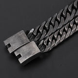 Fongten Men's Stainless Steel Cuban Chain Bracelet