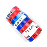 50Pcs Silicone Rubber Bracelets Charm Butterfly Jesus National Skull Stars