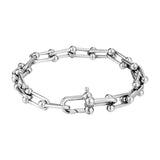 U Shape Links Bracelets Stainless Steel Chain Wristband Jewelry