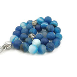 Natural Matte Agates Stone Prayer Beads Muslim Misbaha 33 Beads