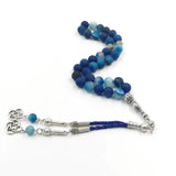 Natural Matte Agates Stone Prayer Beads Muslim Misbaha 33 Beads
